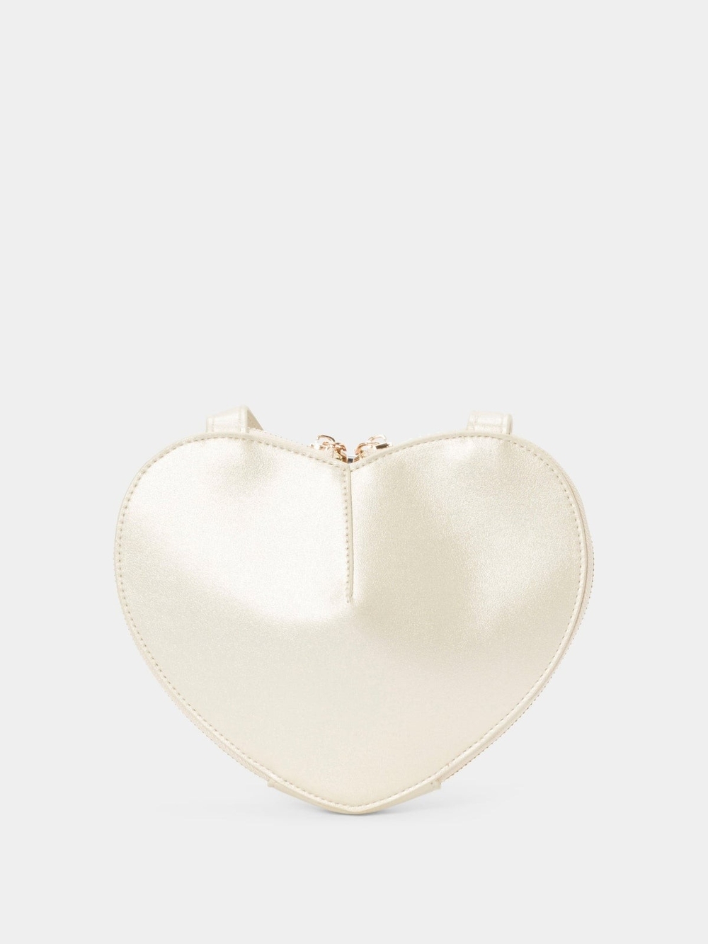 NWT Bebe Malou Heart Crossbody Bag – Metallic Gold - Picture 3 of 7